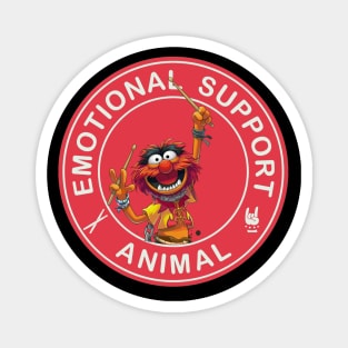 Drummer emotional support animal Magnet